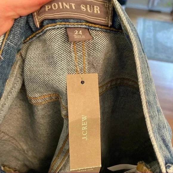 NWT Point  Sur J. Crew 11" kick out crop jeans - Picture 6 of 6
